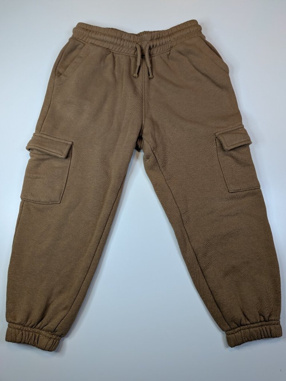 H&M Toddler Boys Cargo Jogger Sweatpants Brown Size 5-6Y Fleece